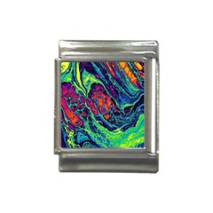 Color Colorful Geoglyser Abstract Holographic Italian Charm (13mm) by Modalart