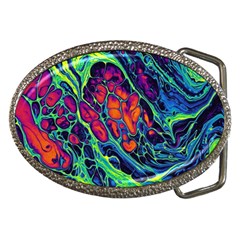 Color Colorful Geoglyser Abstract Holographic Belt Buckles by Modalart