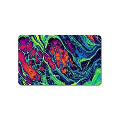 Color Colorful Geoglyser Abstract Holographic Magnet (name Card) by Modalart