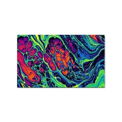 Color Colorful Geoglyser Abstract Holographic Sticker Rectangular (100 Pack) by Modalart