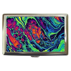 Color Colorful Geoglyser Abstract Holographic Cigarette Money Case by Modalart