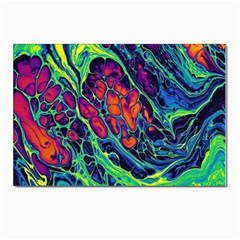 Color Colorful Geoglyser Abstract Holographic Postcards 5  X 7  (pkg Of 10) by Modalart