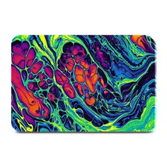 Color Colorful Geoglyser Abstract Holographic Plate Mats by Modalart