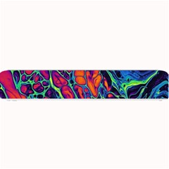 Color Colorful Geoglyser Abstract Holographic Small Bar Mat by Modalart