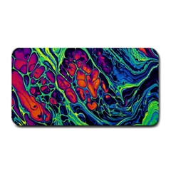 Color Colorful Geoglyser Abstract Holographic Medium Bar Mat by Modalart