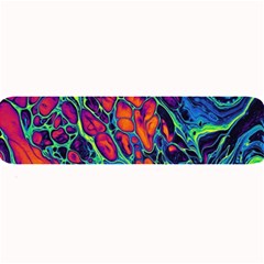 Color Colorful Geoglyser Abstract Holographic Large Bar Mat by Modalart