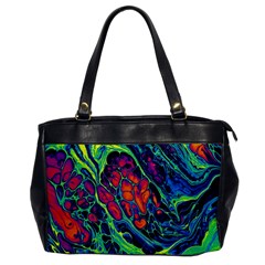 Color Colorful Geoglyser Abstract Holographic Oversize Office Handbag