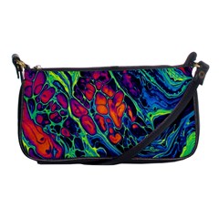 Color Colorful Geoglyser Abstract Holographic Shoulder Clutch Bag