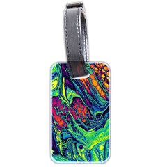 Color Colorful Geoglyser Abstract Holographic Luggage Tag (two Sides)