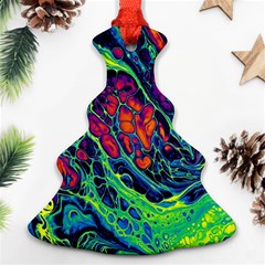 Color Colorful Geoglyser Abstract Holographic Ornament (christmas Tree)  by Modalart