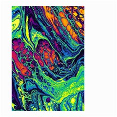 Color Colorful Geoglyser Abstract Holographic Small Garden Flag (two Sides) by Modalart