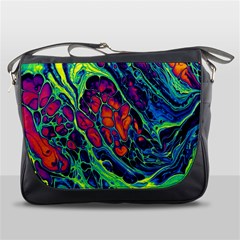 Color Colorful Geoglyser Abstract Holographic Messenger Bag