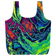 Color Colorful Geoglyser Abstract Holographic Full Print Recycle Bag (xl) by Modalart