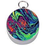 Color Colorful Geoglyser Abstract Holographic Silver Compasses Front