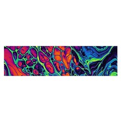 Color Colorful Geoglyser Abstract Holographic Oblong Satin Scarf (16  X 60 ) by Modalart