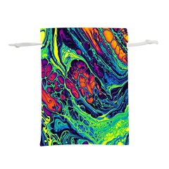 Color Colorful Geoglyser Abstract Holographic Lightweight Drawstring Pouch (s) by Modalart