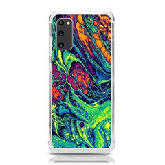 Color Colorful Geoglyser Abstract Holographic Samsung Galaxy S20 6 2 Inch Tpu Uv Case by Modalart