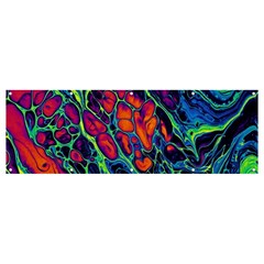 Color Colorful Geoglyser Abstract Holographic Banner And Sign 12  X 4  by Modalart