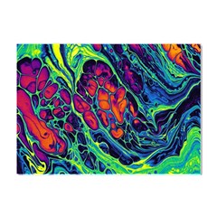 Color Colorful Geoglyser Abstract Holographic Crystal Sticker (a4) by Modalart