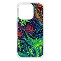 Color Colorful Geoglyser Abstract Holographic Iphone 14 Pro Tpu Uv Print Case by Modalart