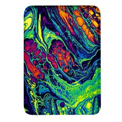 Color Colorful Geoglyser Abstract Holographic Rectangular Glass Fridge Magnet (4 Pack) by Modalart