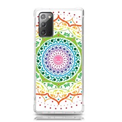 Mandala Pattern Rainbow Pride Samsung Galaxy Note 20 Tpu Uv Case by Vaneshop