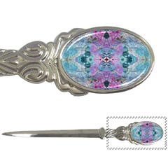 Grey Pink Blend Letter Opener by kaleidomarblingart