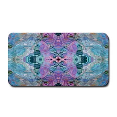 Grey Pink Blend Medium Bar Mat by kaleidomarblingart