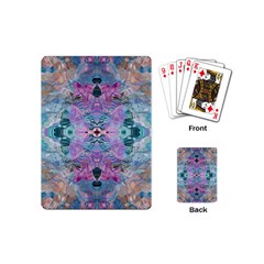 Grey Pink Blend Playing Cards Single Design (mini) by kaleidomarblingart