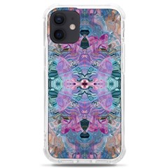 Grey Pink Blend Iphone 12 Mini Tpu Uv Print Case	 by kaleidomarblingart