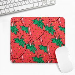 Texture Sweet Strawberry Dessert Food Summer Pattern Large Mousepad