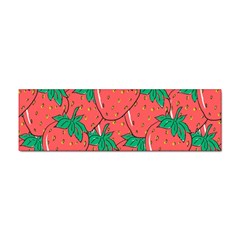 Texture Sweet Strawberry Dessert Food Summer Pattern Sticker (bumper) by Sarkoni