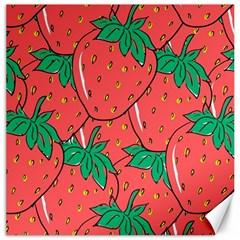 Texture Sweet Strawberry Dessert Food Summer Pattern Canvas 12  x 12 