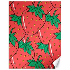 Texture Sweet Strawberry Dessert Food Summer Pattern Canvas 18  x 24 