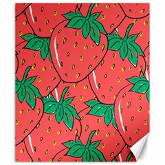 Texture Sweet Strawberry Dessert Food Summer Pattern Canvas 20  x 24 