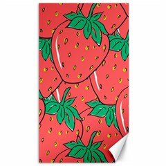 Texture Sweet Strawberry Dessert Food Summer Pattern Canvas 40  x 72 