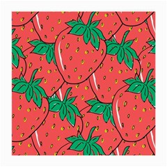 Texture Sweet Strawberry Dessert Food Summer Pattern Medium Glasses Cloth