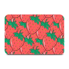 Texture Sweet Strawberry Dessert Food Summer Pattern Plate Mats by Sarkoni