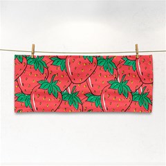 Texture Sweet Strawberry Dessert Food Summer Pattern Hand Towel