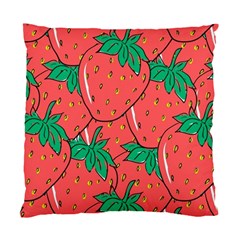 Texture Sweet Strawberry Dessert Food Summer Pattern Standard Cushion Case (Two Sides)