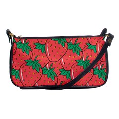 Texture Sweet Strawberry Dessert Food Summer Pattern Shoulder Clutch Bag