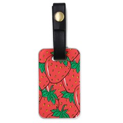 Texture Sweet Strawberry Dessert Food Summer Pattern Luggage Tag (one side)