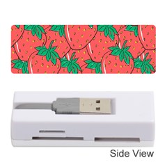 Texture Sweet Strawberry Dessert Food Summer Pattern Memory Card Reader (Stick)