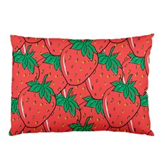 Texture Sweet Strawberry Dessert Food Summer Pattern Pillow Case (two Sides) by Sarkoni