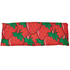 Texture Sweet Strawberry Dessert Food Summer Pattern Body Pillow Case (Dakimakura)