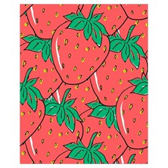 Texture Sweet Strawberry Dessert Food Summer Pattern Drawstring Bag (Small)