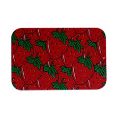 Texture Sweet Strawberry Dessert Food Summer Pattern Open Lid Metal Box (silver)   by Sarkoni