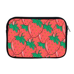 Texture Sweet Strawberry Dessert Food Summer Pattern Apple MacBook Pro 17  Zipper Case