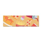 Fast Junk Food  Pizza Burger Cool Soda Pattern Sticker (Bumper) Front