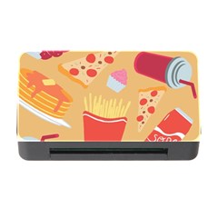 Fast Junk Food  Pizza Burger Cool Soda Pattern Memory Card Reader With Cf by Sarkoni